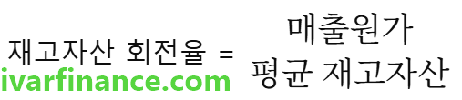 재고자산회전율 계산 공식